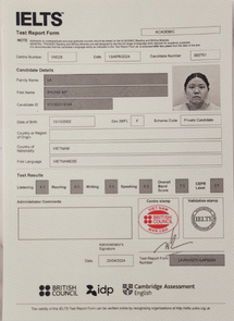 La Phụng Mỹ - 7.5 IELTS